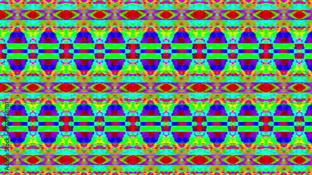 Abstract glitch video with repeating patterns. Abstract glitch video with repeating patterns.