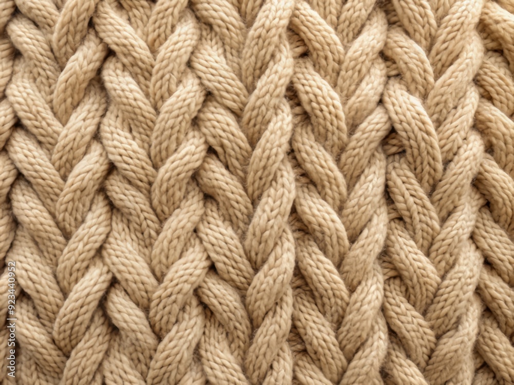 Softly textured, warm beige knitted fabric background with intricate woven pattern, perfect for adding cozy touch to designs, crafts, and winter-inspired visual projects. Softly textured, warm beige knitted fabric background with intricate woven pattern, perfect for adding cozy touch to designs, crafts, and winter-inspired visual projects.