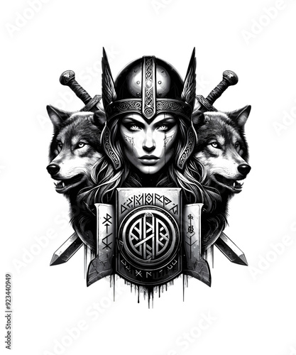 Viking Shield Maiden Warrior