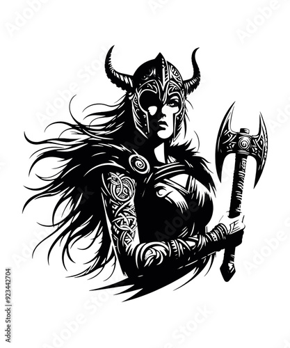 Viking Shield Maiden Warrior