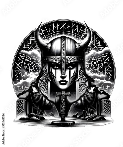 Viking Shield Maiden Warrior