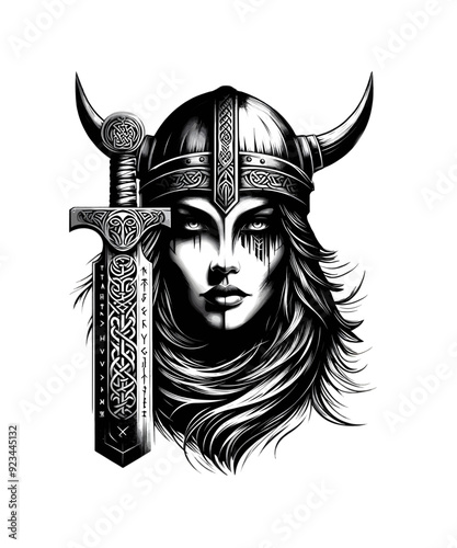 Viking Shield Maiden Warrior