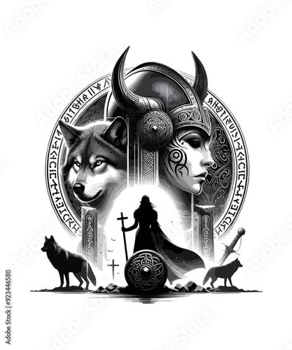 Viking Shield Maiden Warrior