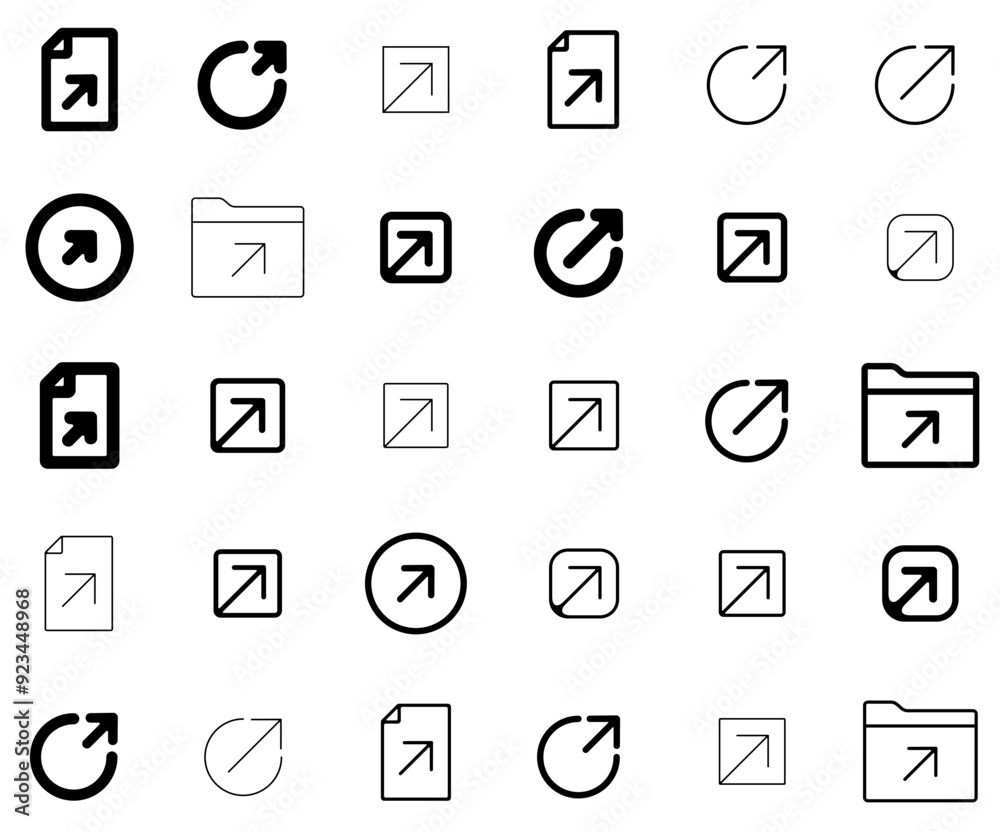 Set Of Export Vector Symbols Apps, Websites Ui Designs Suitable For ...