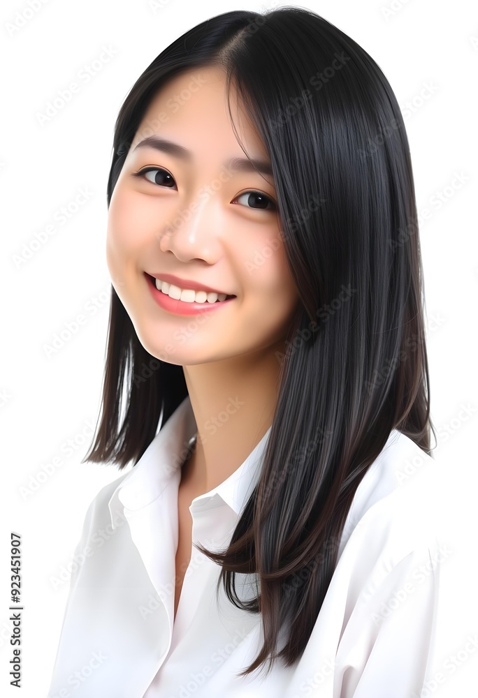 Young Businesswoman Close-Up Portrait Smiling Young Businesswoman Close-Up Portrait Smiling