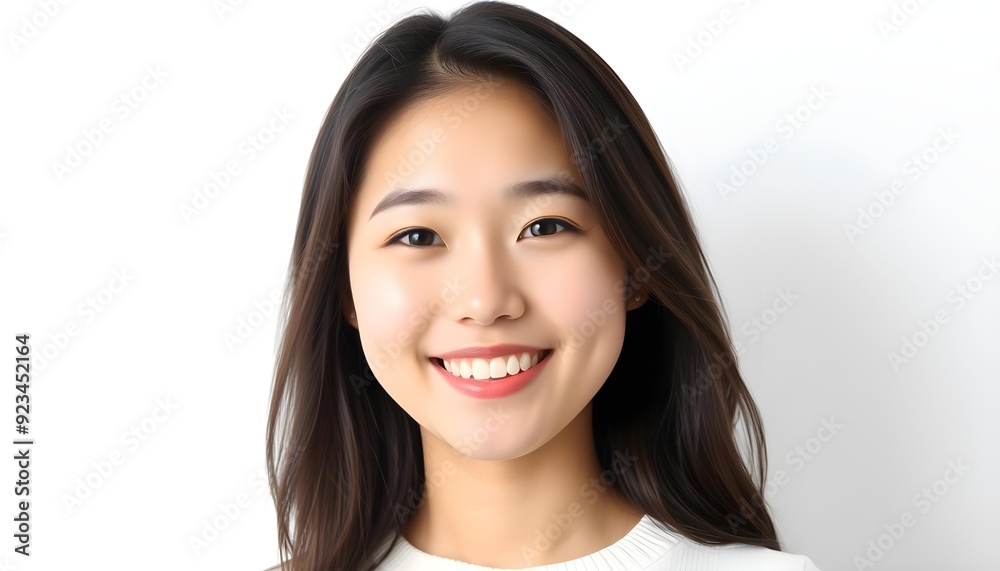 Young Businesswoman Close-Up Portrait Smiling Young Businesswoman Close-Up Portrait Smiling