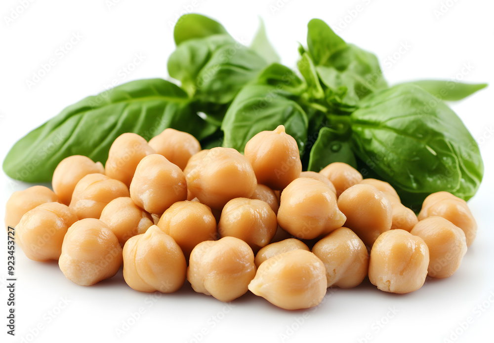 Pile of Dried chickpea beans isolated on white Pile of Dried chickpea beans isolated on white