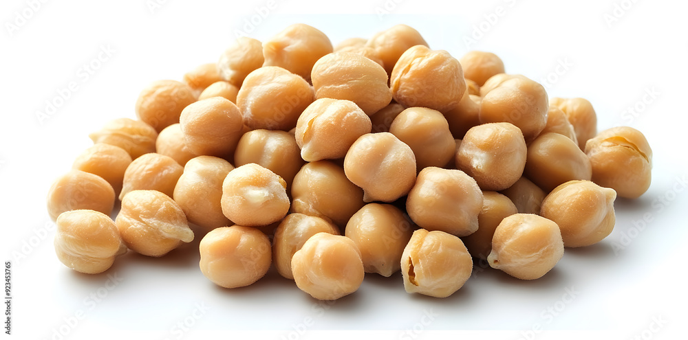 Pile of Dried chickpea beans isolated on white Pile of Dried chickpea beans isolated on white