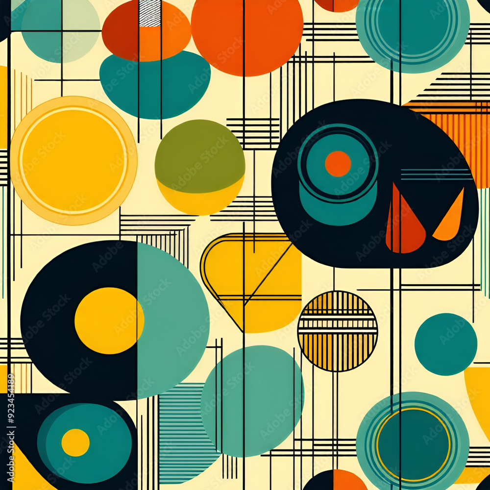 seamless pattern with circles seamless pattern with circles
