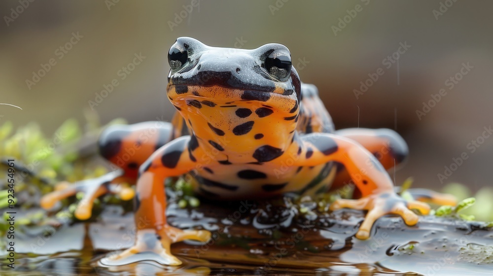 Fototapeta premium Amphibians, including frogs and salamanders, are sensitive indicators of environmental health.