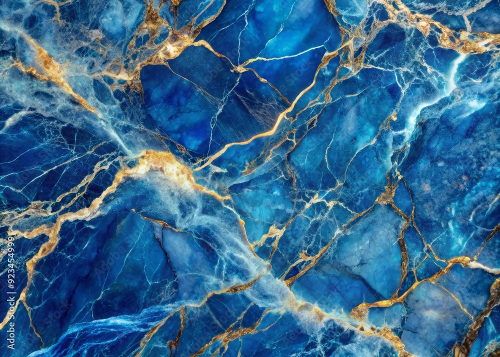 Vibrant natural blue marble texture background featuring elegant veining patterns, subtle shine, and intricate swirls, perfect for luxury, interior design, and decorative concepts. Vibrant natural blue marble texture background featuring elegant veining patterns, subtle shine, and intricate swirls, perfect for luxury, interior design, and decorative concepts.