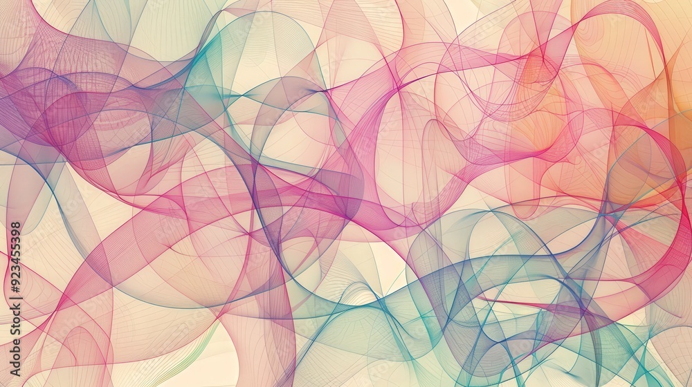 An abstract line pattern featuring a network of overlapping lines forming intricate geometric shapes. An abstract line pattern featuring a network of overlapping lines forming intricate geometric shapes.
