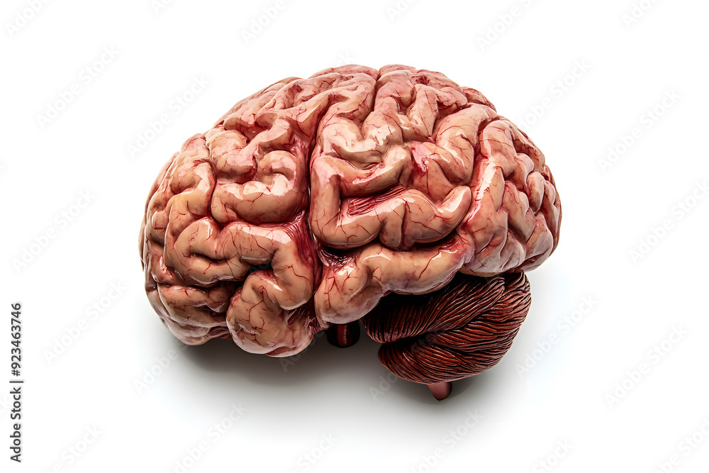 Human brain isolated on white background Human brain isolated on white background