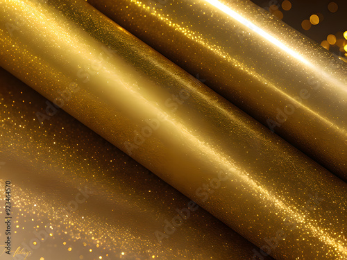 Shimmering Gold Metallic Rolls