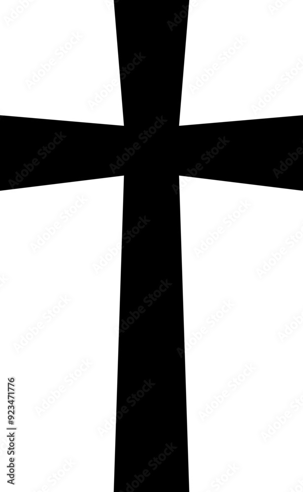 Cross icon. Christian symbol. Silhouette symbol. Cross icon. Christian symbol. Silhouette symbol.
