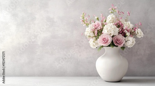 Wallpaper Mural flower and glass vase Torontodigital.ca