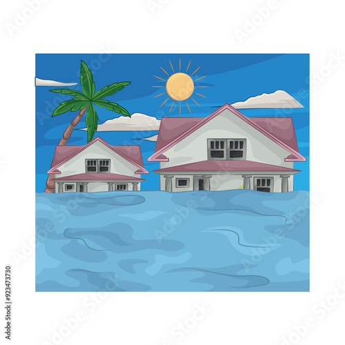 Illustration of flood 