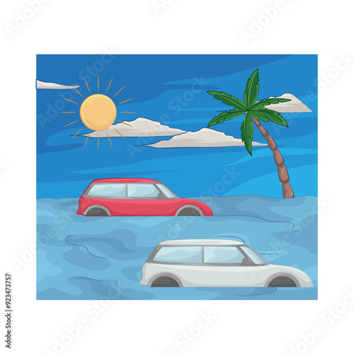 Illustration of flood 