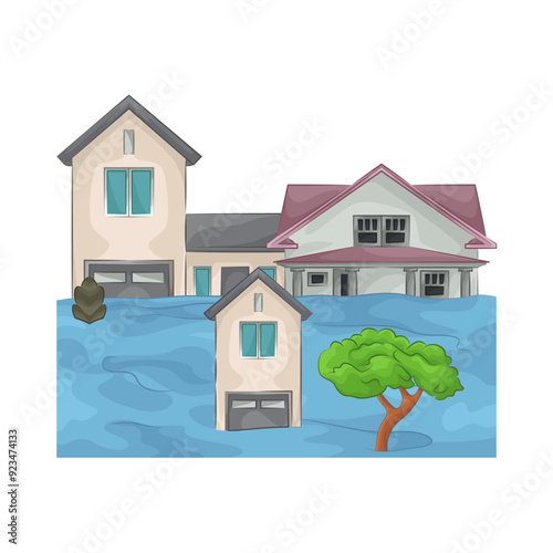 Illustration of flood 