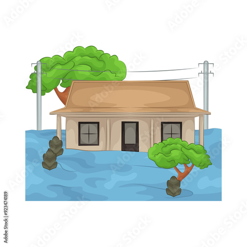 Illustration of flood 