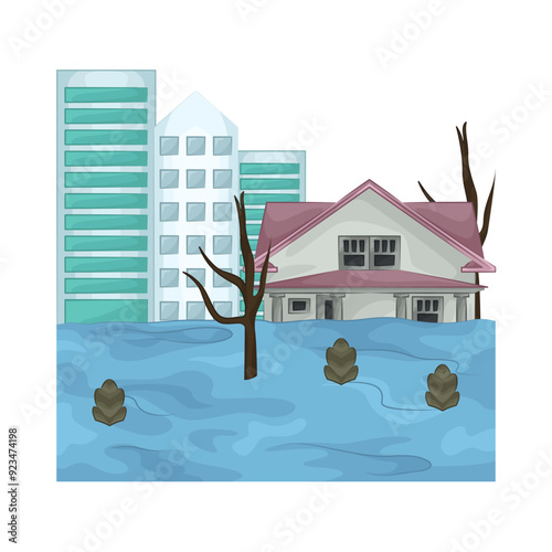 Illustration of flood 