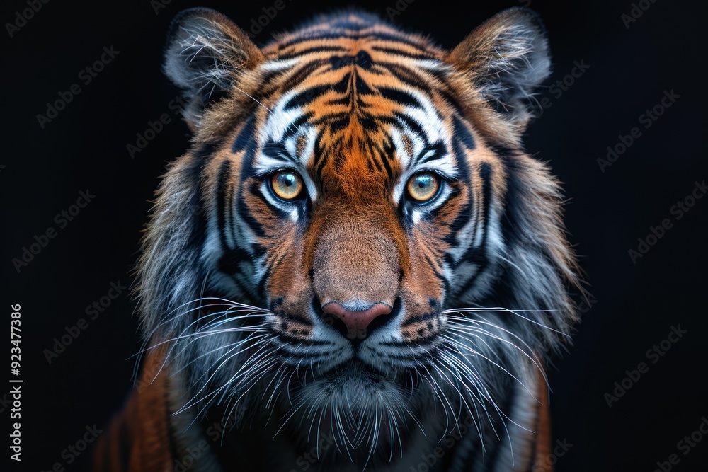 Close-up Portrait of a Majestic Tiger Close-up Portrait of a Majestic Tiger