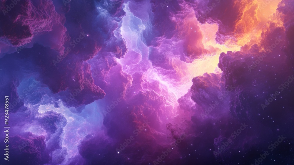 Cosmic Clouds of Purple and Orange Cosmic Clouds of Purple and Orange