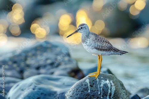 Wallpaper Mural Shore Bird: Greater Yellowlegs in Vancouver, British Columbia. Wildlife of North America Torontodigital.ca
