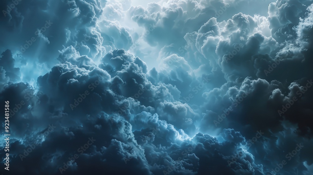 Capture the mystical sight of aerial clouds during a thunderstorm Capture the mystical sight of aerial clouds during a thunderstorm