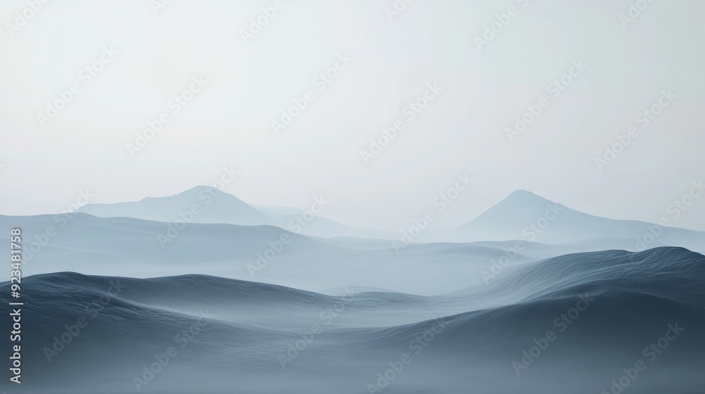 Fototapeta premium Misty Mountain Landscape