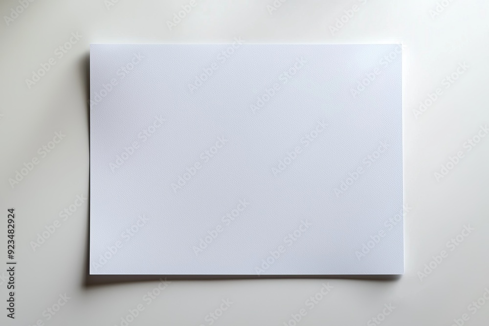 Blank A4 Paper Mockup on Isolated Background created with Generative AI Blank A4 Paper Mockup on Isolated Background created with Generative AI