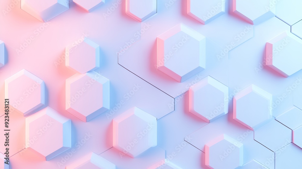 Hexagon pattern with digital circuit lines, glowing with vibrant electric blue and green, capturing the essence of modern technology Hexagon pattern with digital circuit lines, glowing with vibrant electric blue and green, capturing the essence of modern technology