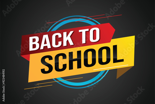 back to school word concept vector illustration with modern 3d style for store big sale landing page template ui web mobile app poster banner flyer background gift card coupon label wallpaper


