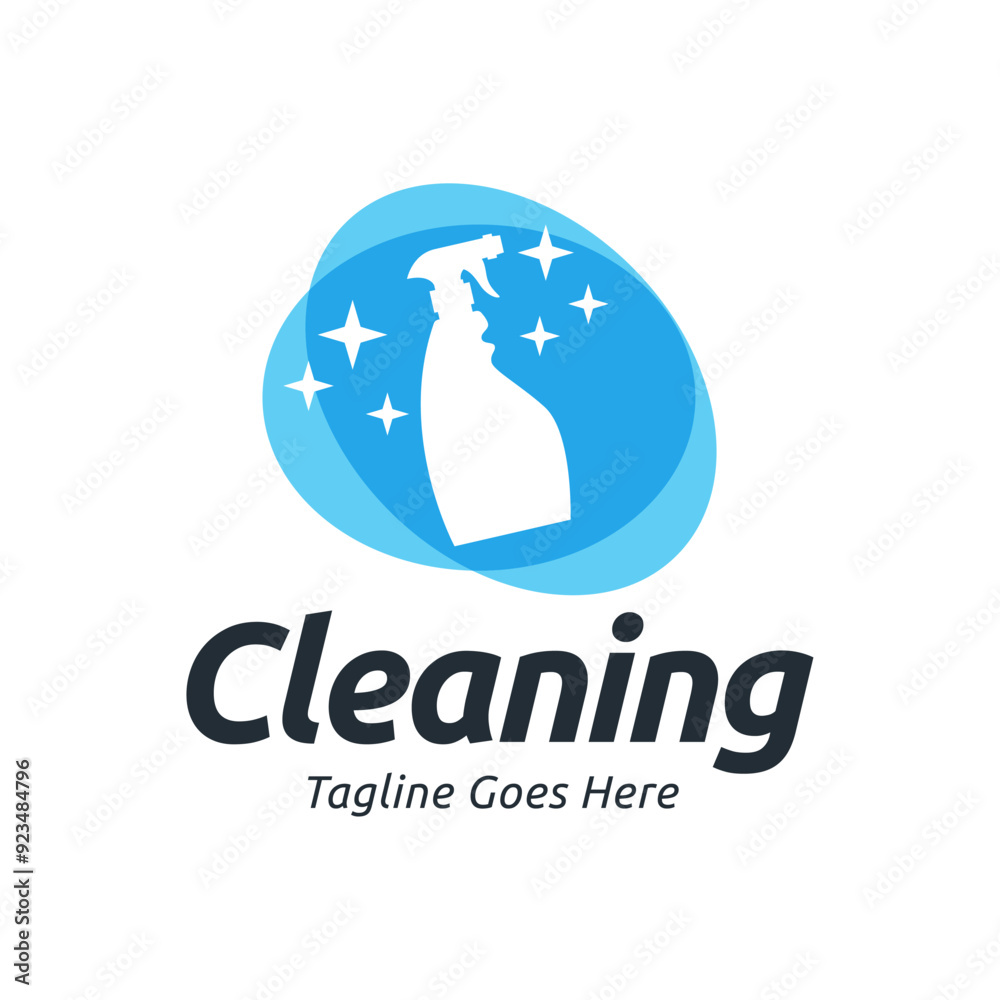 Fototapeta premium Set of Home Cleaning Services Logo Design Vector. Clean spray logo design.