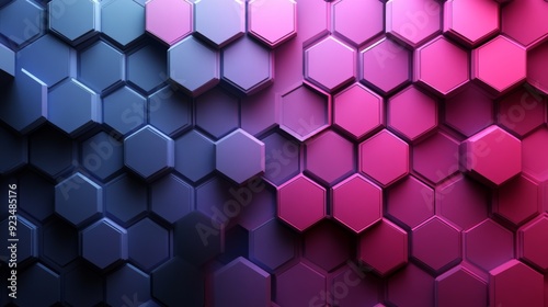 Intricate hexagon pattern with an iridescent glow, shifting colors with a pearlescent sheen, capturing the essence of a dynamic and futuristic aesthetic