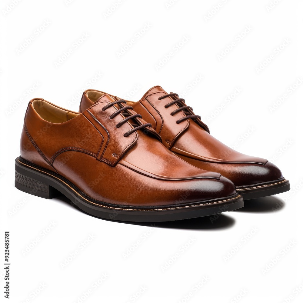 Elegant Brown Leather Men's Dress Shoes, Perfect for Formal and Business Attire Elegant Brown Leather Men's Dress Shoes, Perfect for Formal and Business Attire