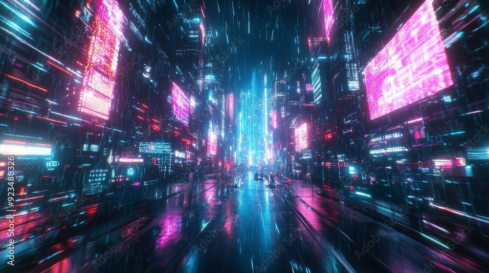 Cyberpunk Cityscape: A Neon Dream Cyberpunk Cityscape: A Neon Dream