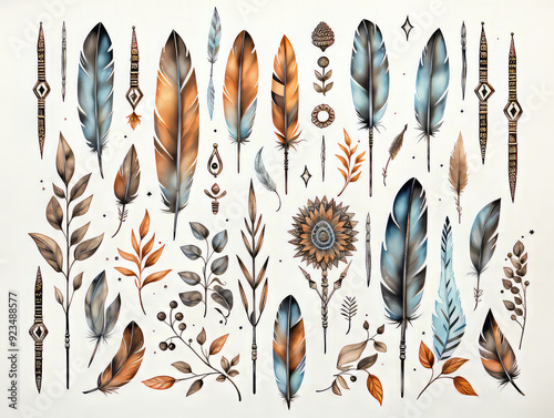 Fantastic Hand painted floral arrows