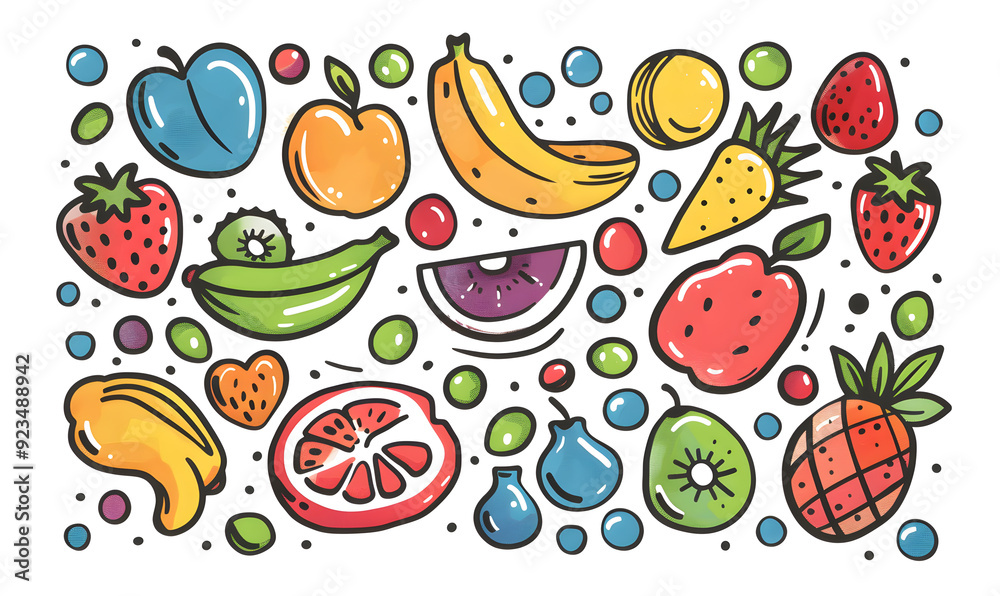 fruits and vegetable herbal concept for background or 2d illustrator cartoon. fruits and vegetable herbal concept for background or 2d illustrator cartoon.