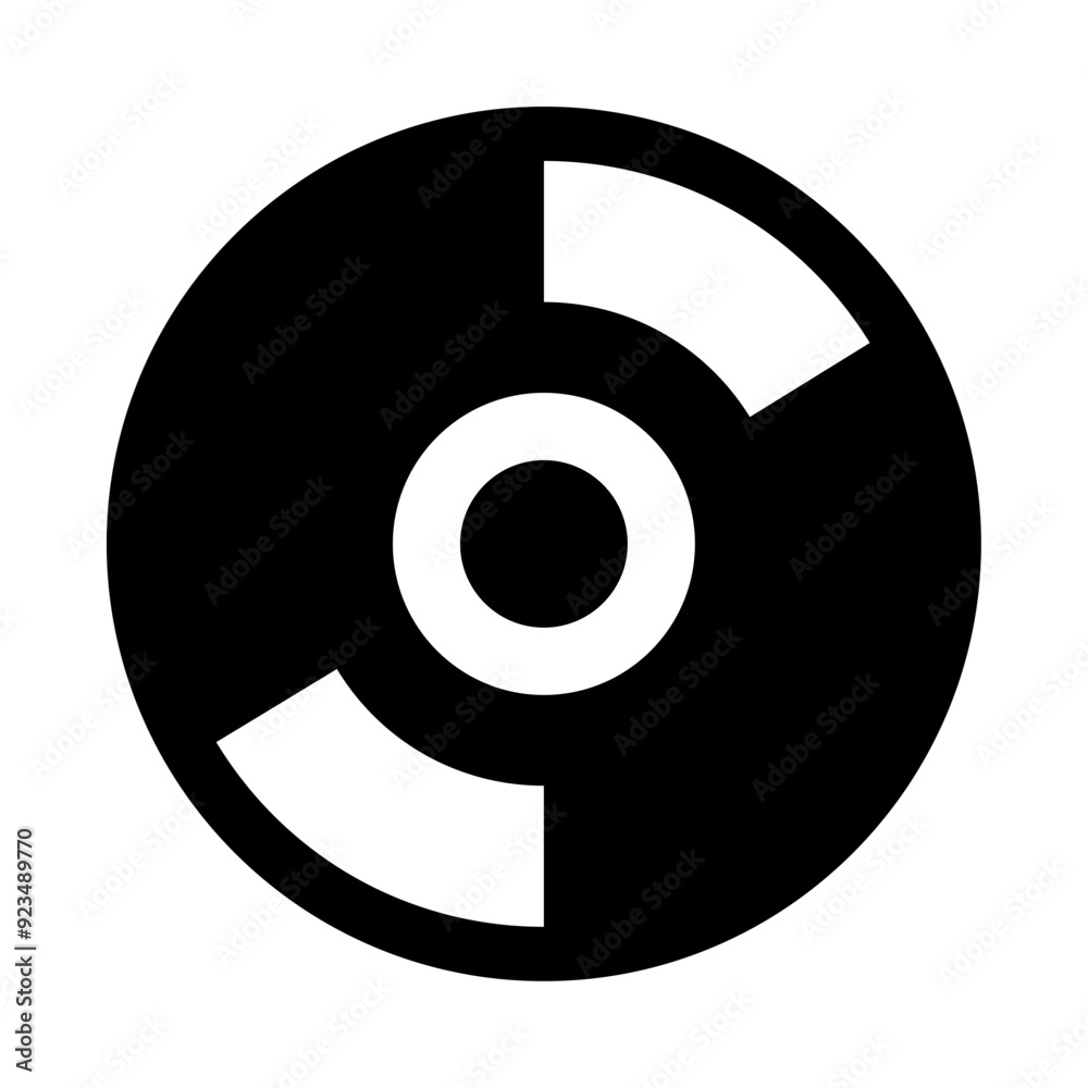 Vinyl record icon. Symbol of music. Vinyl record icon. Symbol of music.
