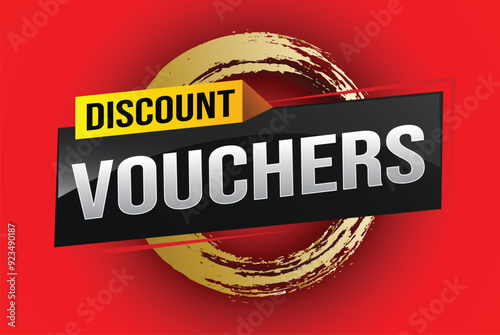 discount voucher vouchers special offer poster banner graphic design icon logo sign symbol social media website coupon advertising store shop online, website, landing page

