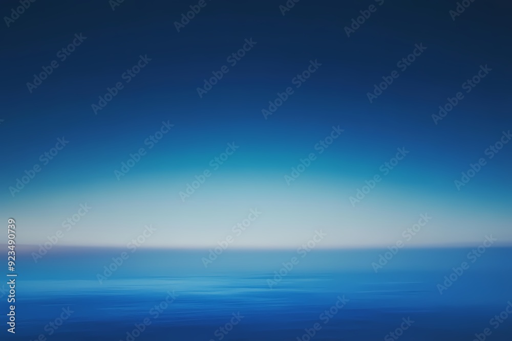 Blue Sky and Ocean Horizon Blue Sky and Ocean Horizon