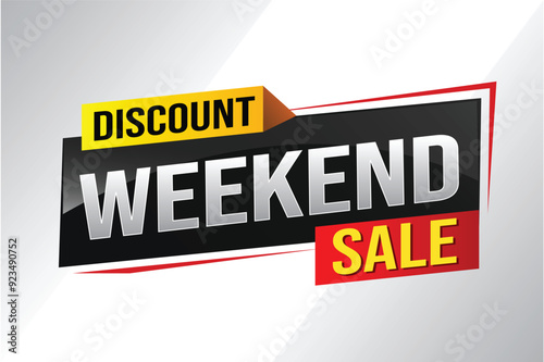 Weekend Special sale tag. Banner design template for marketing. Special offer promotion retail. background banner modern graphic design for advertising store shop, online store, website, landing page
