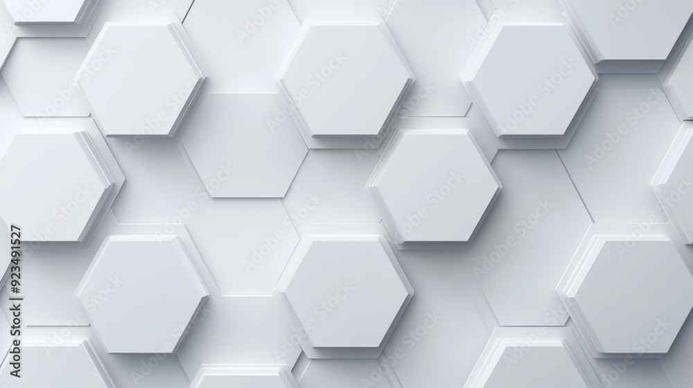 Monochromatic hexagon pattern, soft gradient shades of grey, smooth and seamless minimalist design, subtle light reflections Monochromatic hexagon pattern, soft gradient shades of grey, smooth and seamless minimalist design, subtle light reflections
