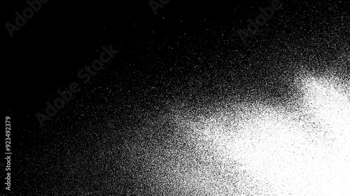 Transparent distressed white grainy texture with dust overlay textured. Grainy noise particles and snow effect on a black background.