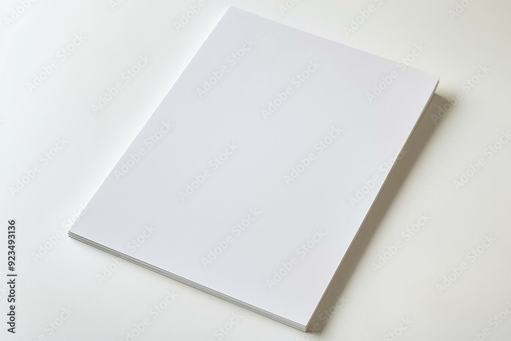 Blank A4 Paper Mockup on Isolated Background created with Generative AI Blank A4 Paper Mockup on Isolated Background created with Generative AI