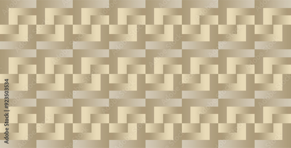 Rectangular geometric fields arranged repeatedly with brown gradations as graphic and artistic inspiration