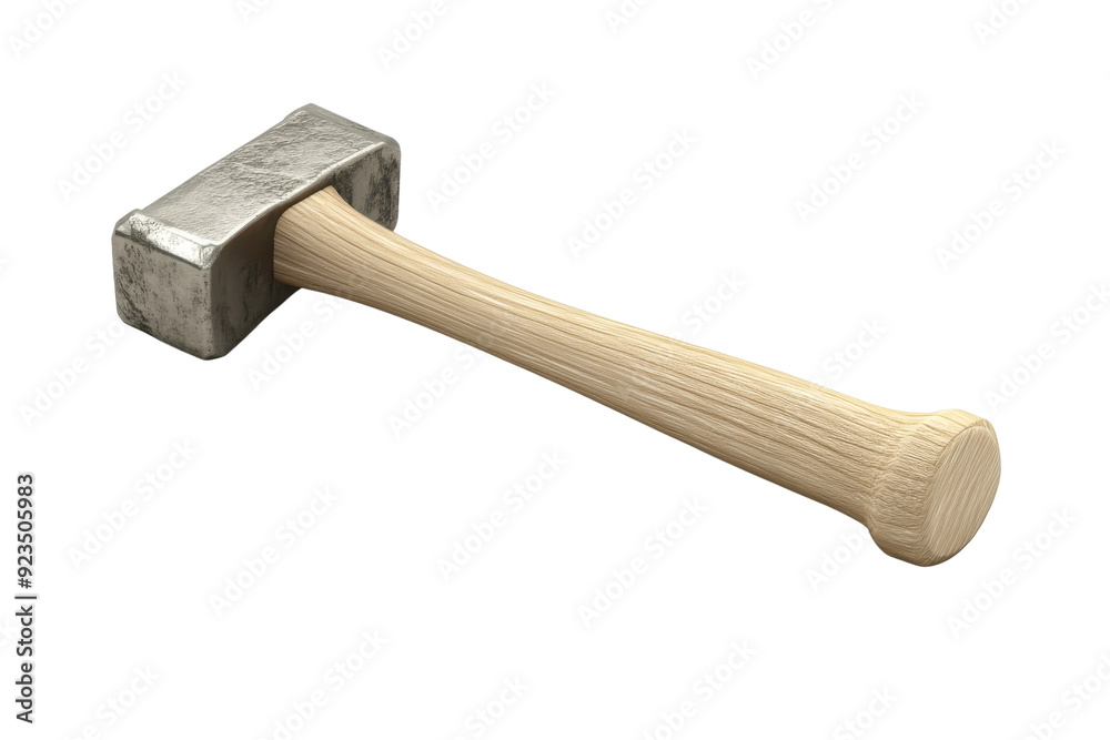 Close-up of a sturdy traditional hammer with a wooden handle and metal head, ideal for various construction and DIY projects. Close-up of a sturdy traditional hammer with a wooden handle and metal head, ideal for various construction and DIY projects.