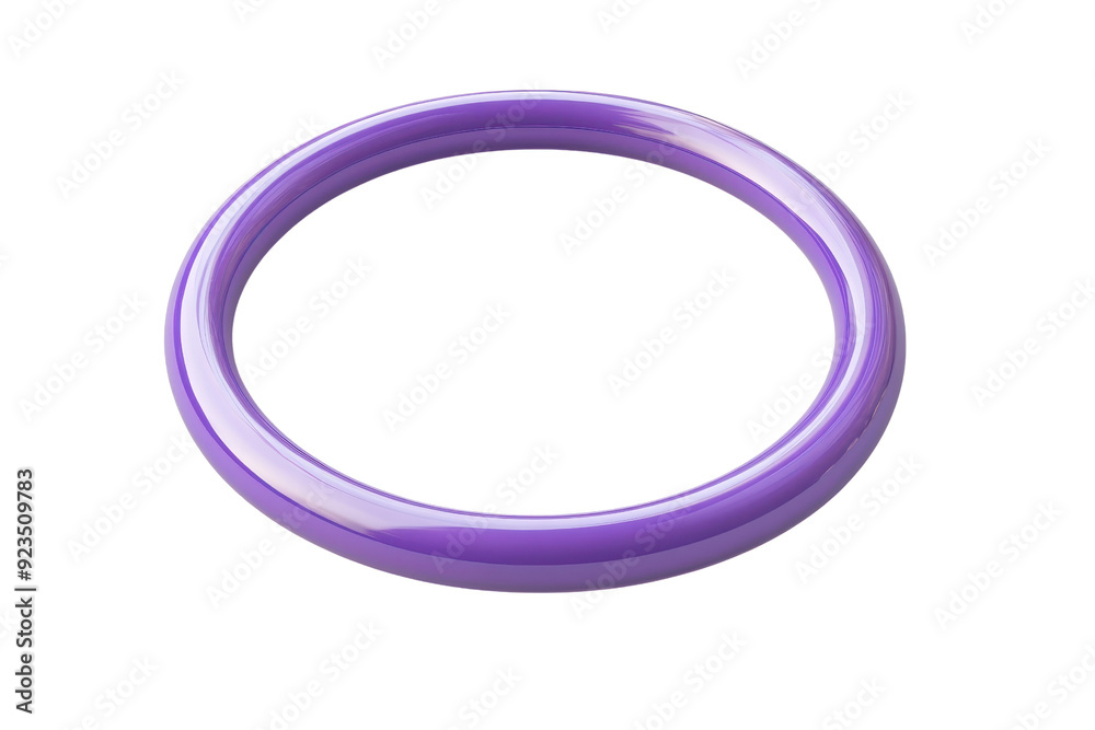 Purple circular bracelet with a glossy finish, isolated on a transparent background. Ideal stock photo for accessories and fashion themes. Purple circular bracelet with a glossy finish, isolated on a transparent background. Ideal stock photo for accessories and fashion themes.