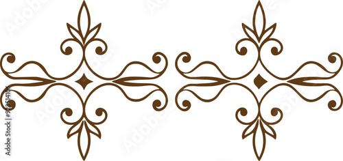 Dividers thin line elements set. Border underline for text page, book, invitation, wedding card, certificate, menu